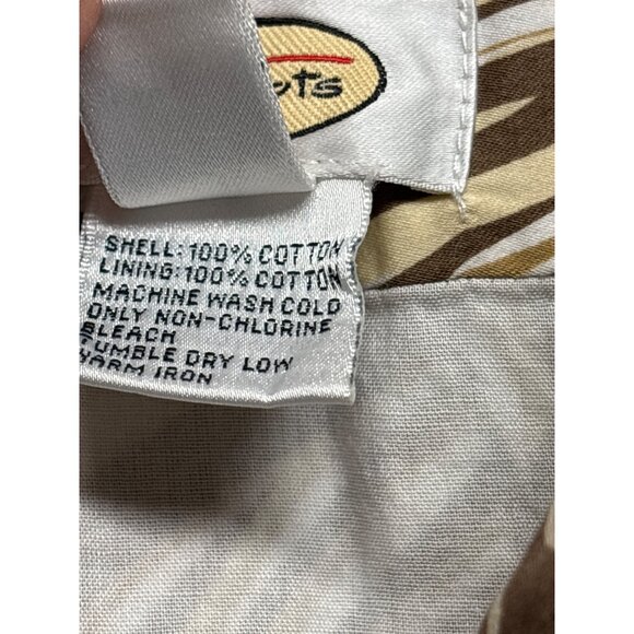 Vintage Y2K Talbots Womens Size 12 Neutral Leaf Print A-Line Cotton Skirt - Picture 4 of 5